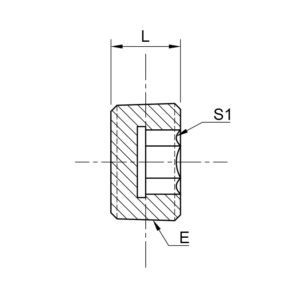 NPTF MALE PLUG HOLLOW HEX
