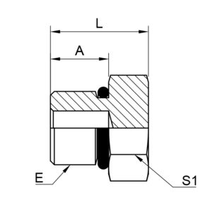 UN'O' MALE PLUG