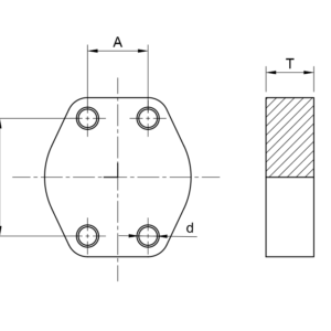 CODE 62 'BLIND' FLANGE (6,000 PSI)