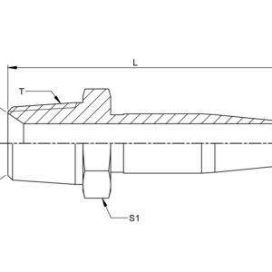BSPT MALE STRAIGHT (FERRULE ORDERED SEPARATELY)
