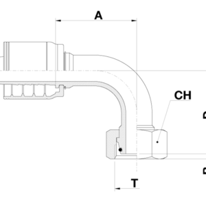 DKL (LIGHT) METRIC FEMALE 90˚ ELBOW
