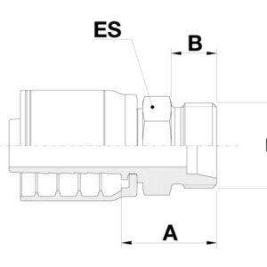 DKS (HEAVY) METRIC MALE STRAIGHT