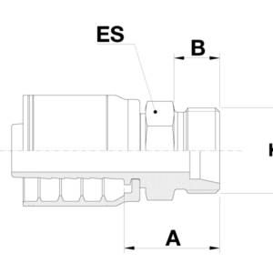 DKS (HEAVY) METRIC MALE STRAIGHT