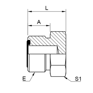 ORFS MALE PLUG