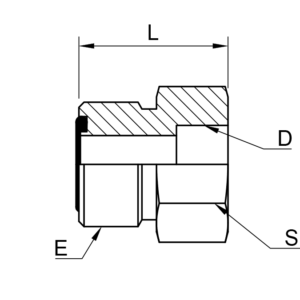 ORFS MALE x SOCKET WELD