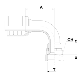 JIC FEMALE 90˚ ELBOW