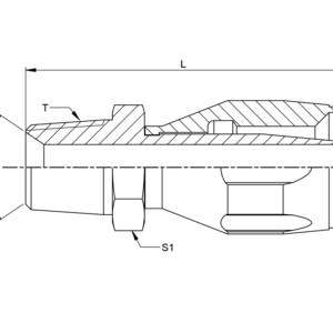 NPT MALE STRAIGHT (FERRULE SUPPLIED)