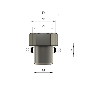BSPP BONDED SEAL - Mild Steel
