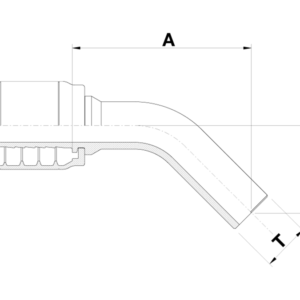 METRIC STANDPIPE 45˚ ELBOW