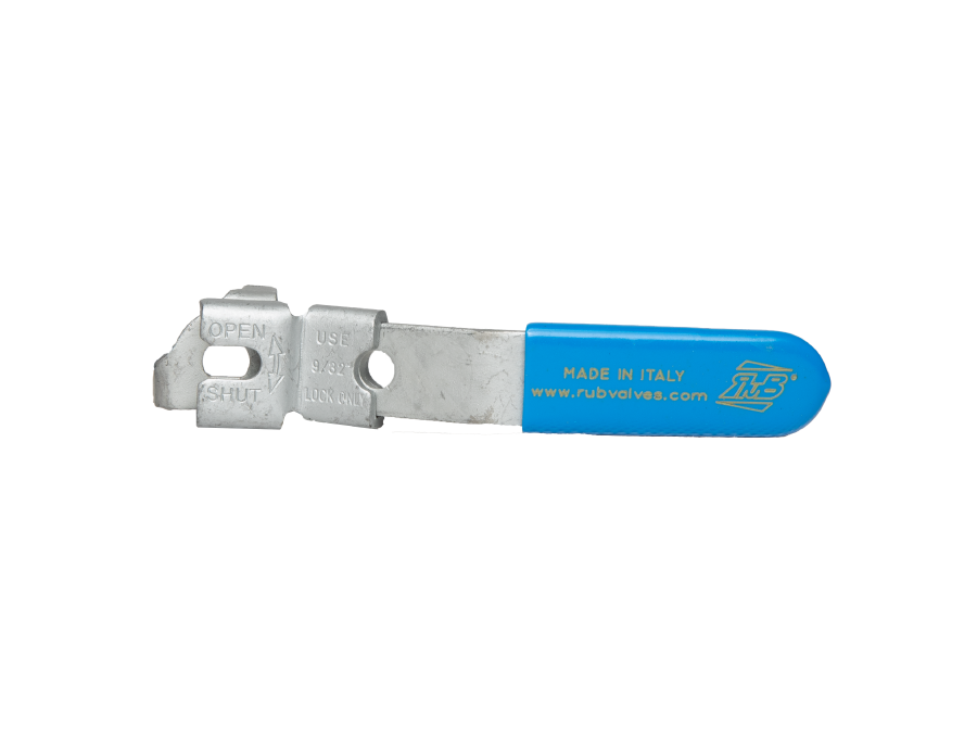 LOCKABLE HANDLE FOR LOW PRESSURE BALL VALVE