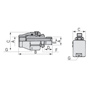 Straight (In-line) Swivel Couplings BSPP Thread