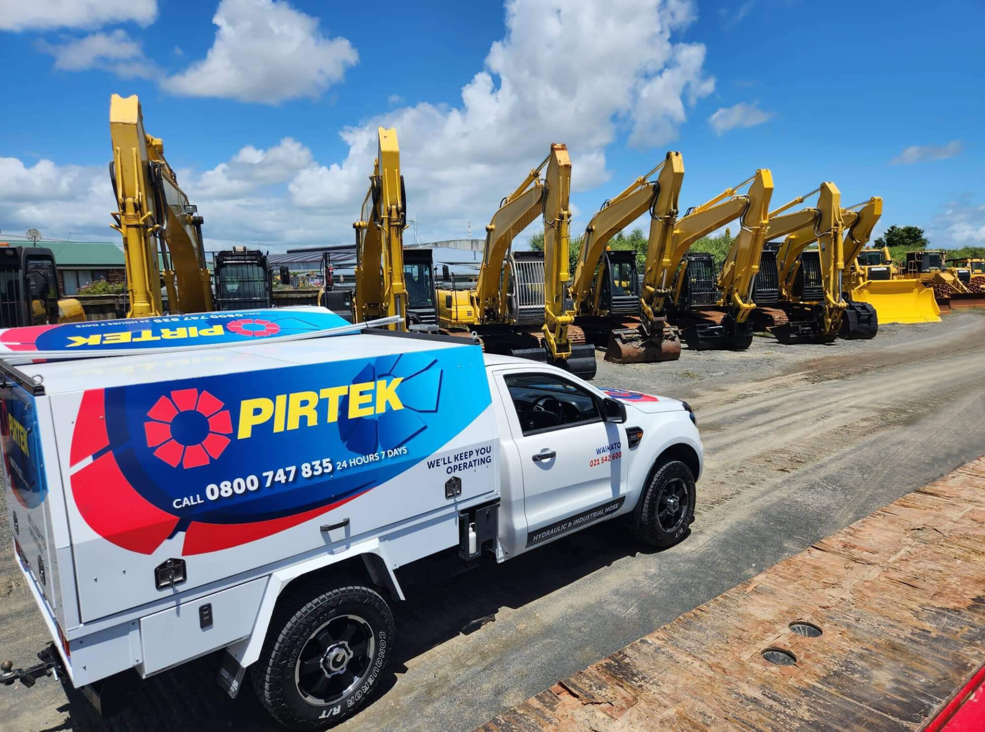 Waikato Ute with Excavators -clean